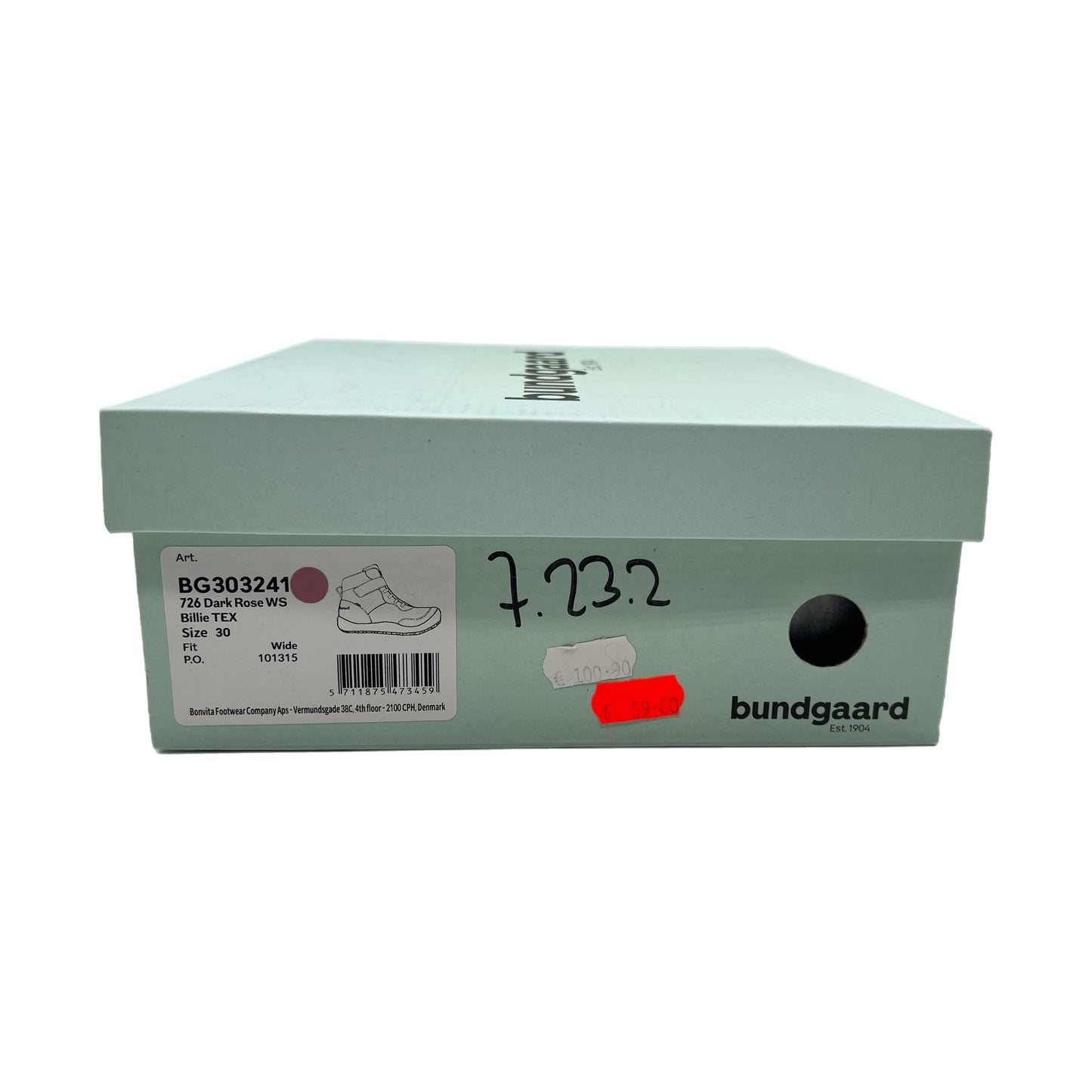 Barfußschuh mit TEX-Membran Billie dark rose