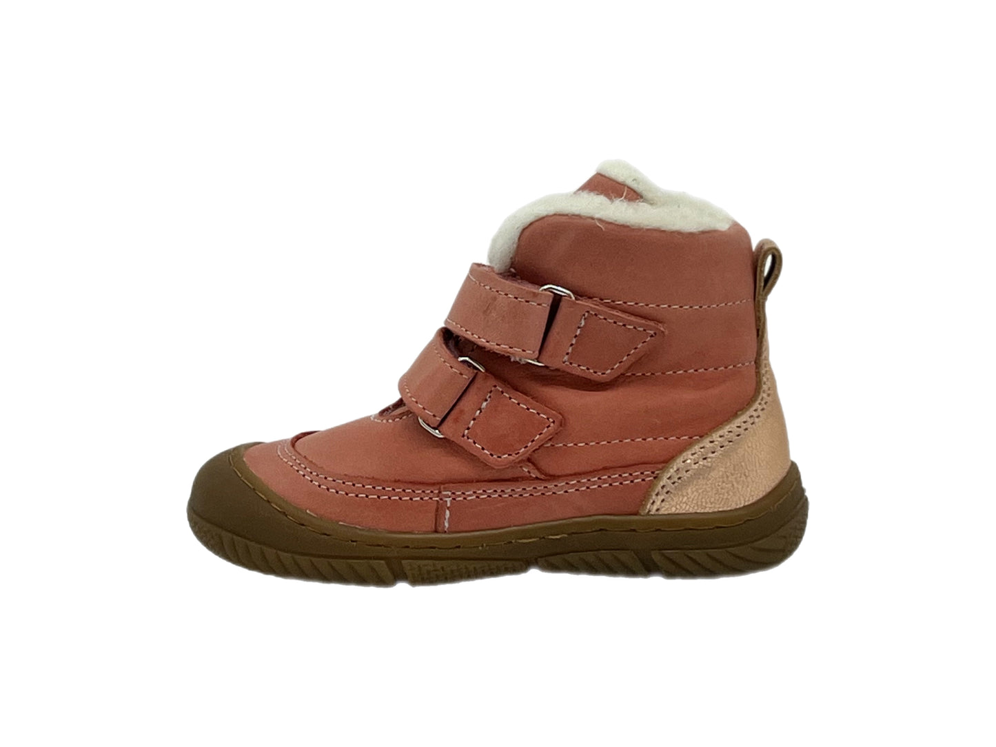 Lauflernschuhe Lammfell rosa