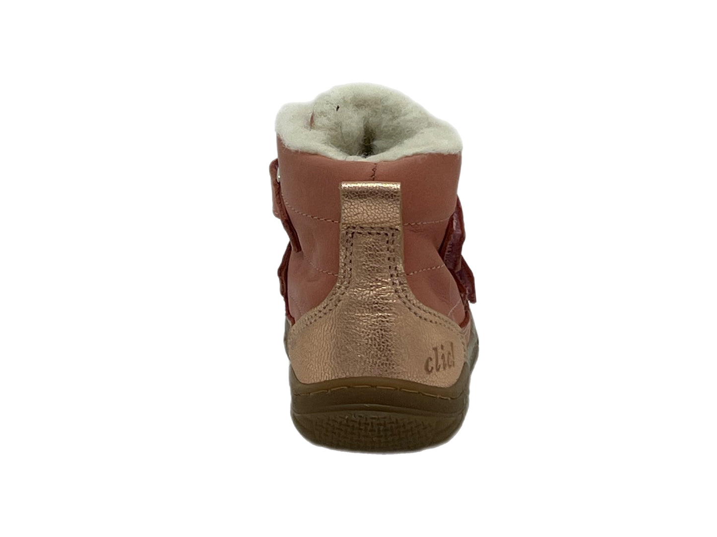 Lauflernschuhe Lammfell rosa