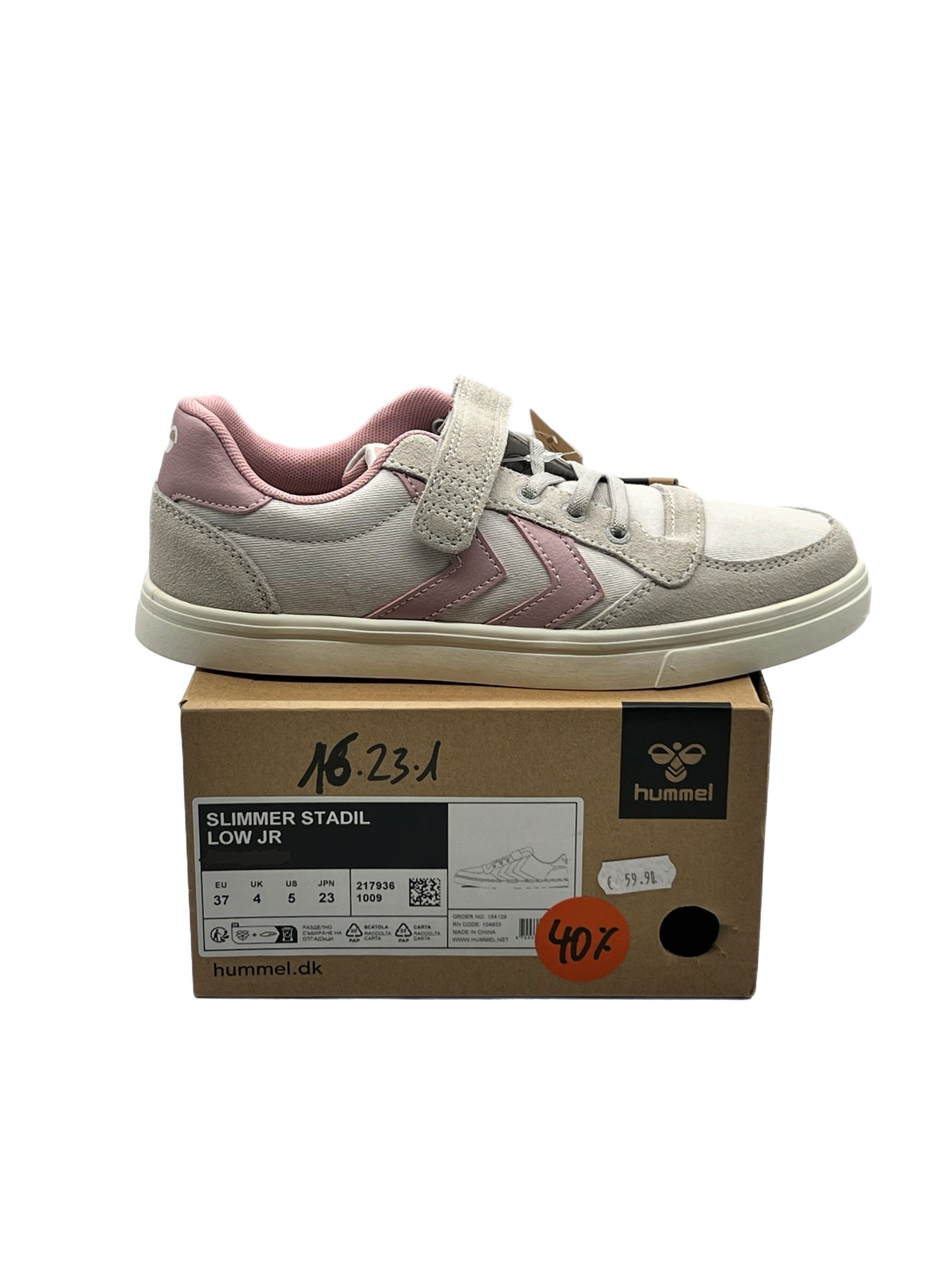 Hummel Sneaker SLIMMER STADIL LOW JR - weiß rosa