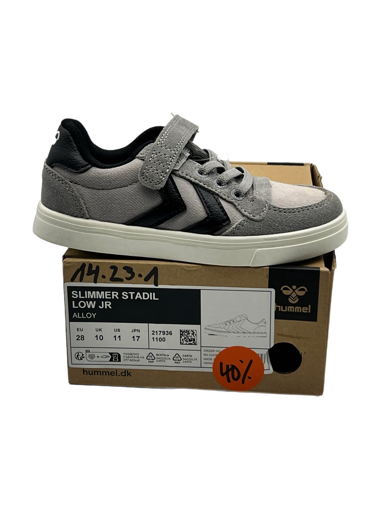 Hummel Sneaker SLIMMER STADIL LOW JR - alloy grau