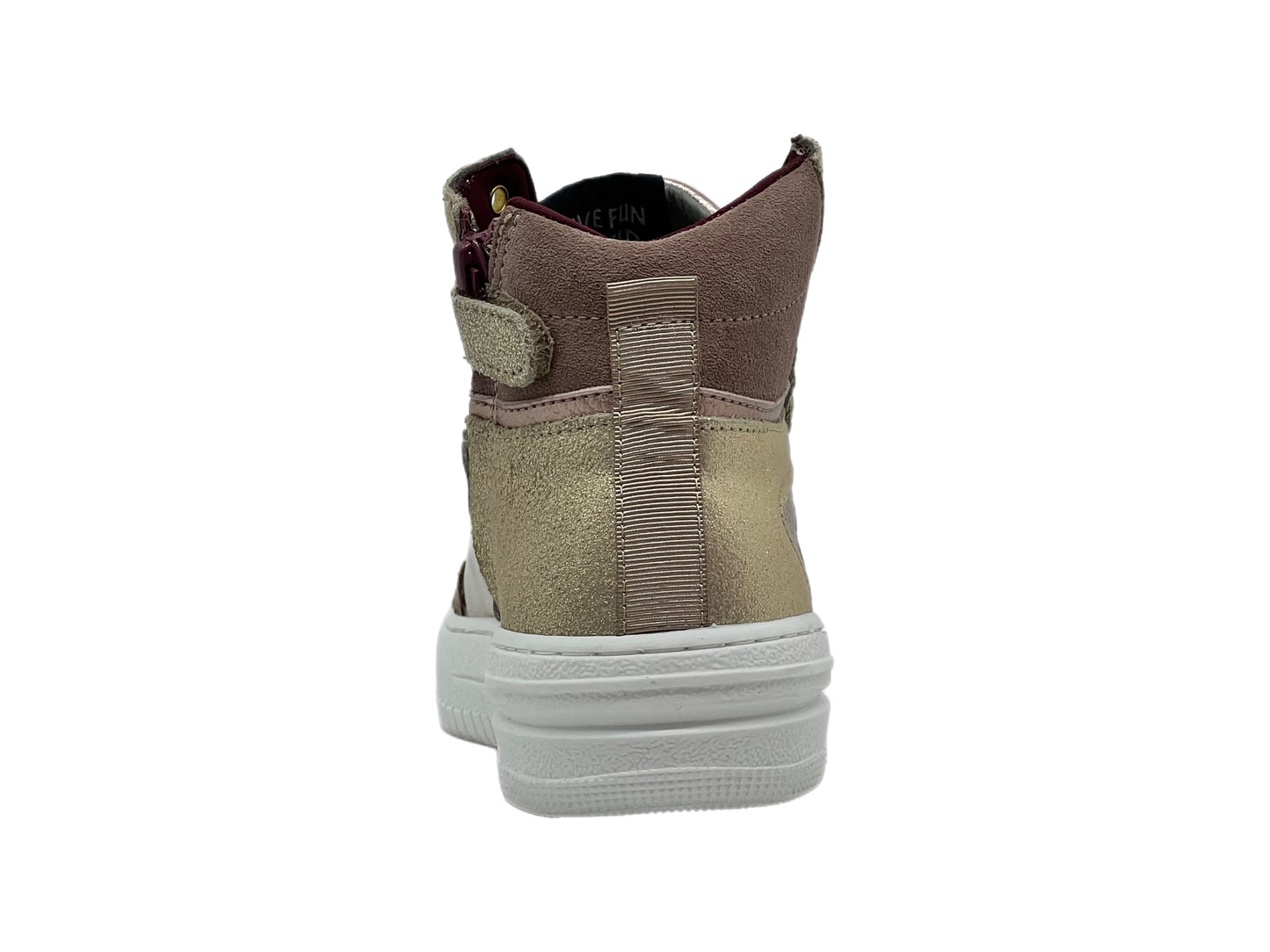 Sneaker Girls Mid Cut Sneaker Laces I gold pink