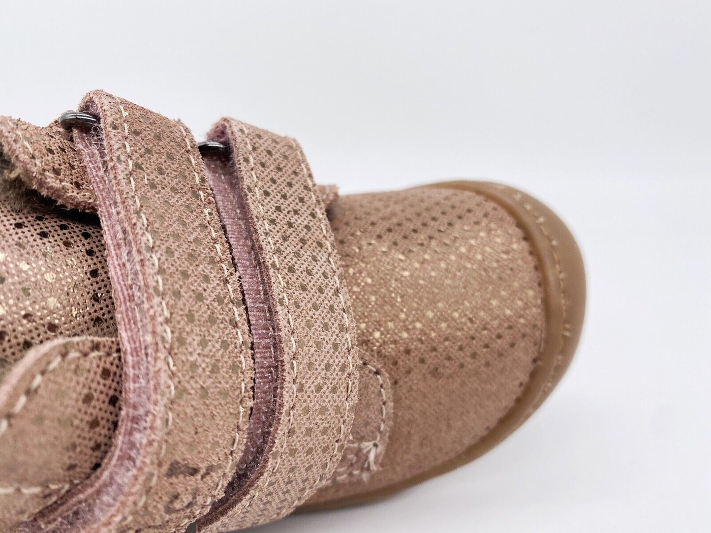 Sneaker, Lammfellschuh, Lauflernschuh, rosa gold