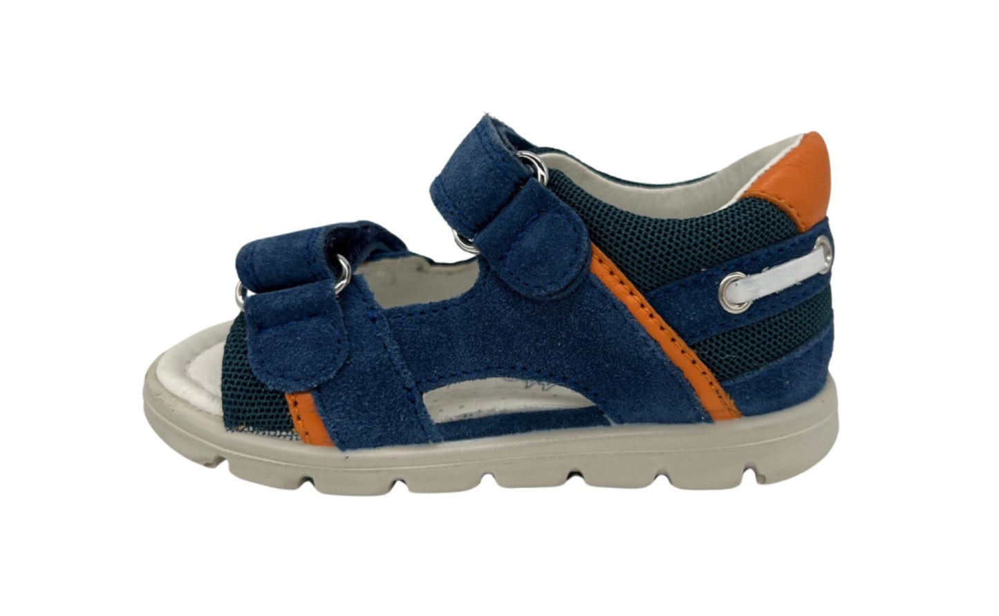 Lauflernschuh, Sandale (Falcotto) Sommer, blau, orange