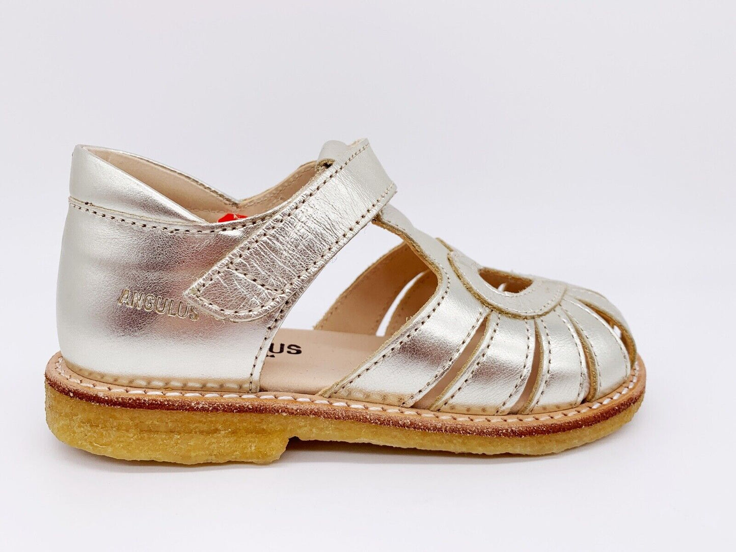 Lauflernsandale mit Zehenschutz champagne gold