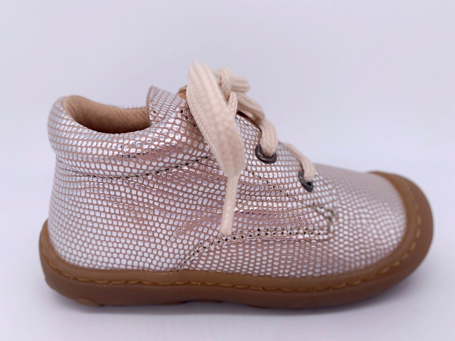 Sneaker, Lauflernschuh, Silber Rosa