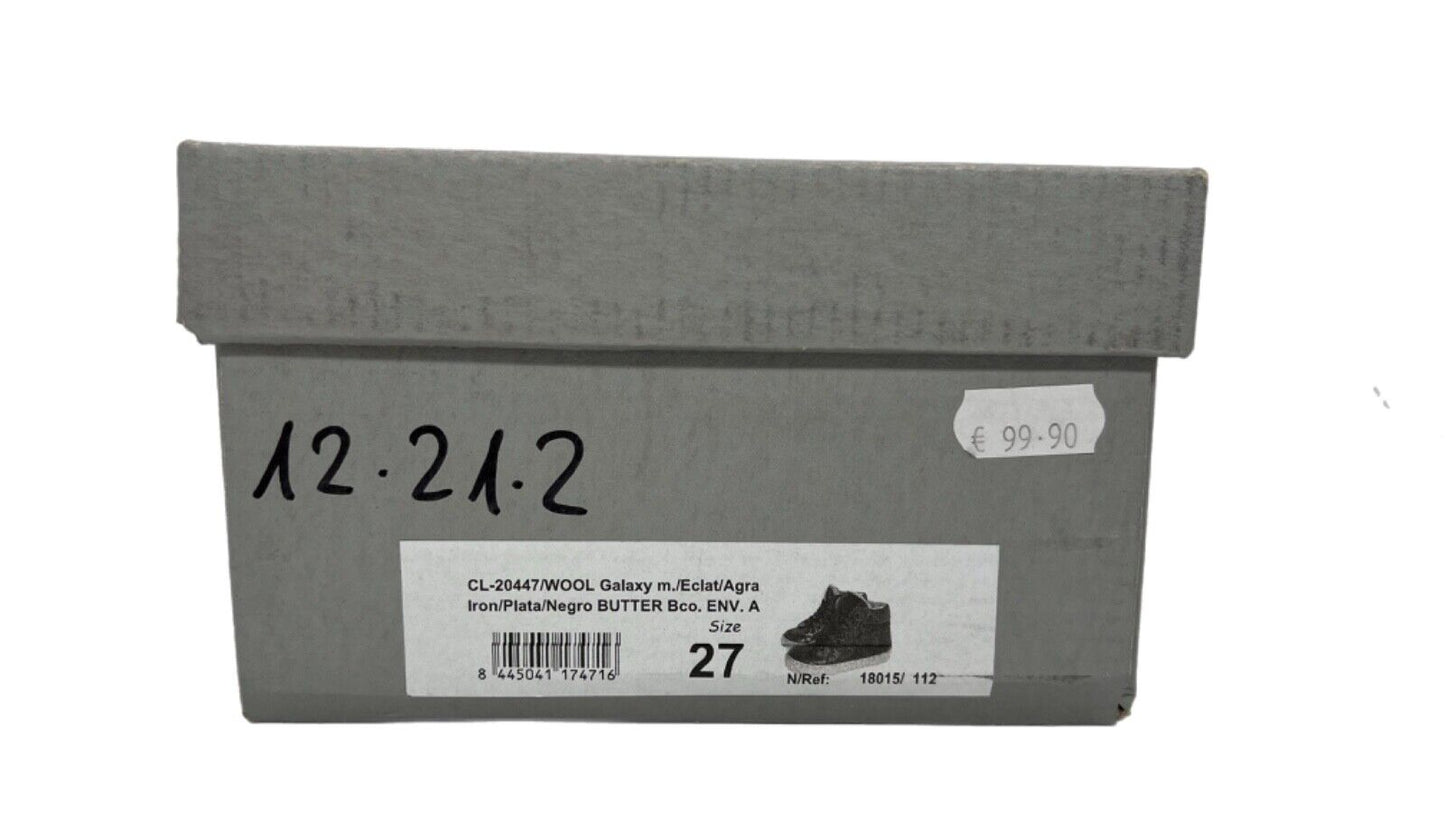 Sneaker, Gefüttert, Fleece, Braun Gold Metallic, Silber Stern