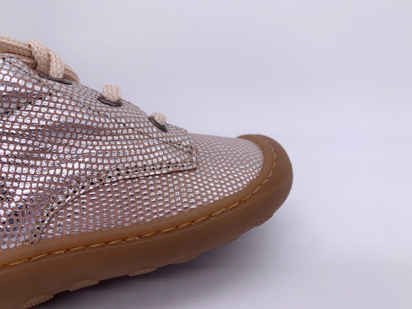 Sneaker, Lauflernschuh, Silber Rosa