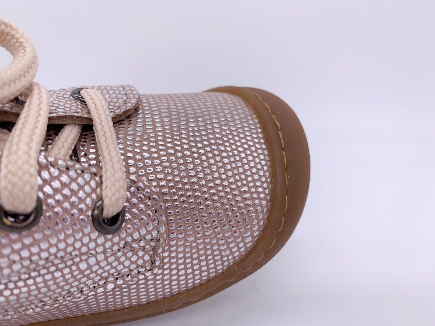Sneaker, Lauflernschuh, Silber Rosa