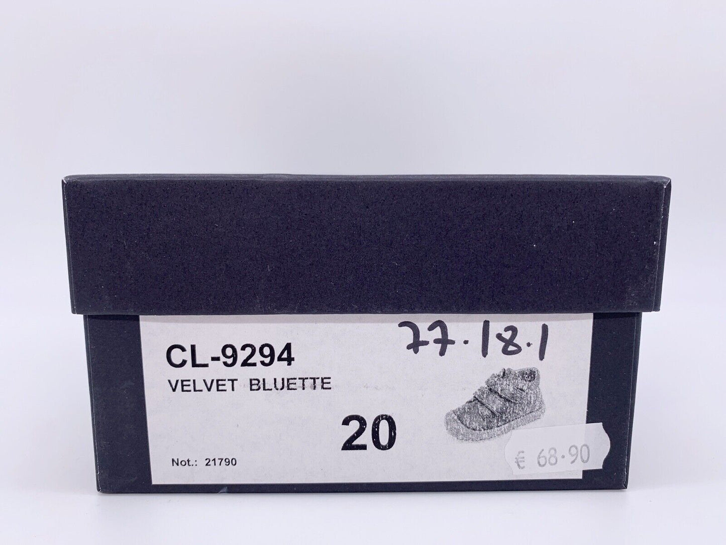 Sneaker, Lauflernschuh, Velvet Bluette Blau