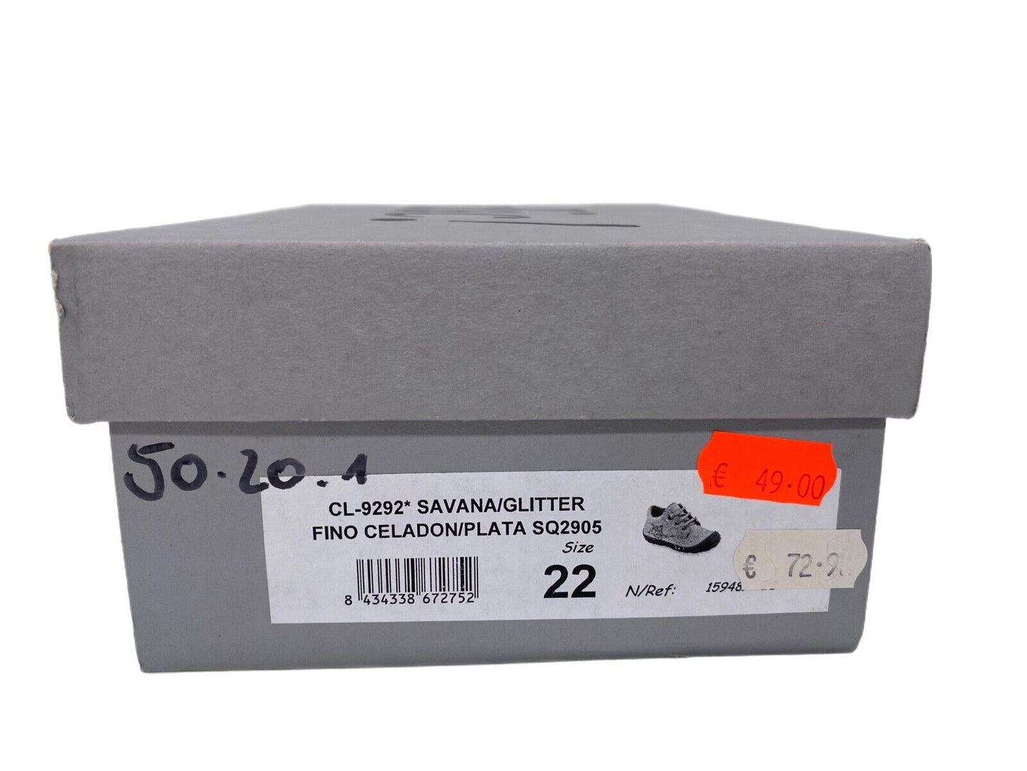 Sneaker, Lauflernschuh, Stern Glitter Türkis