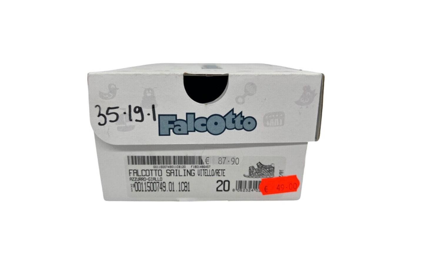 Lauflernschuh, Sandale (Falcotto) Sommer, blau, gelb