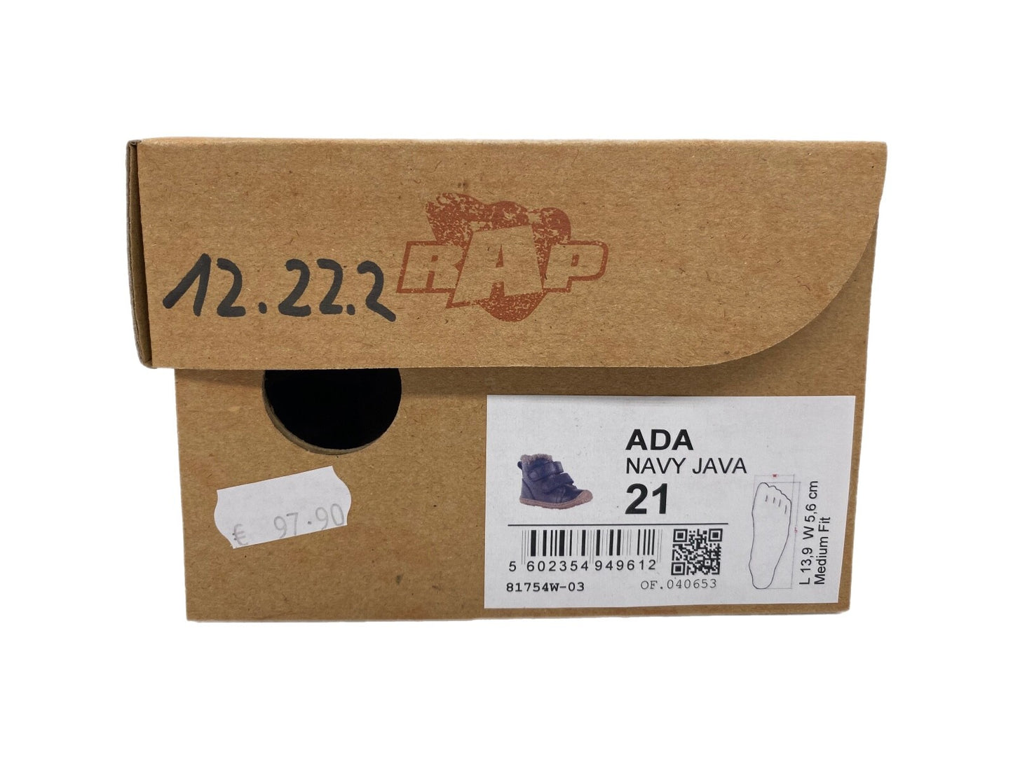 Winterschuhe Lammfell blau Gr. 22