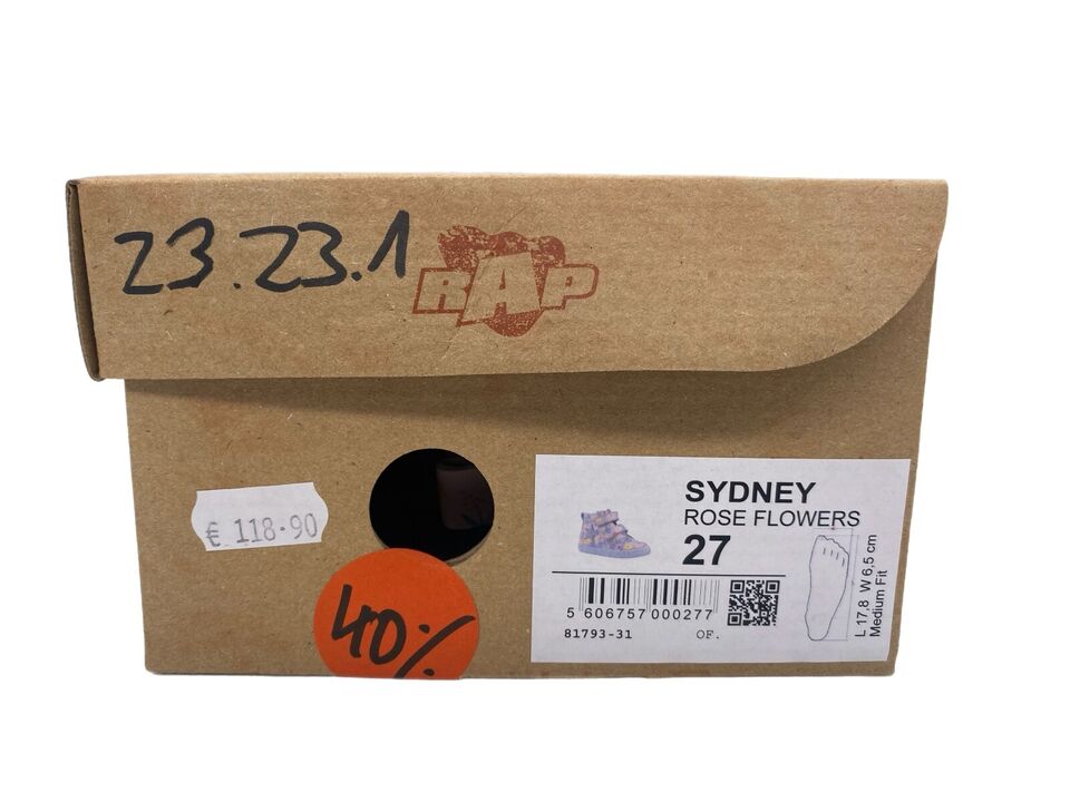 Sneaker SYDNEY medium fit rose flowers