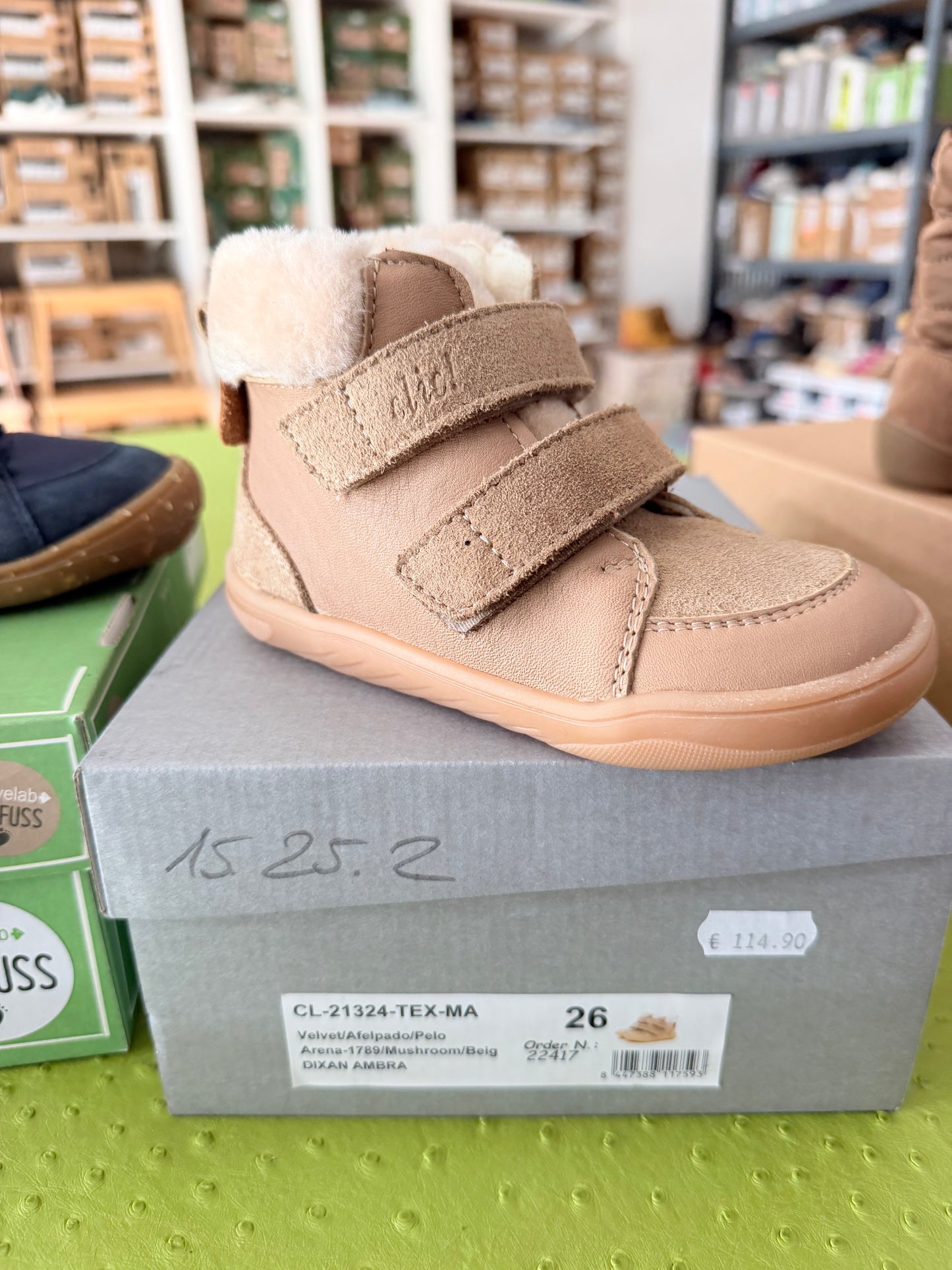 Sneaker, Gefüttert, beige, TEX