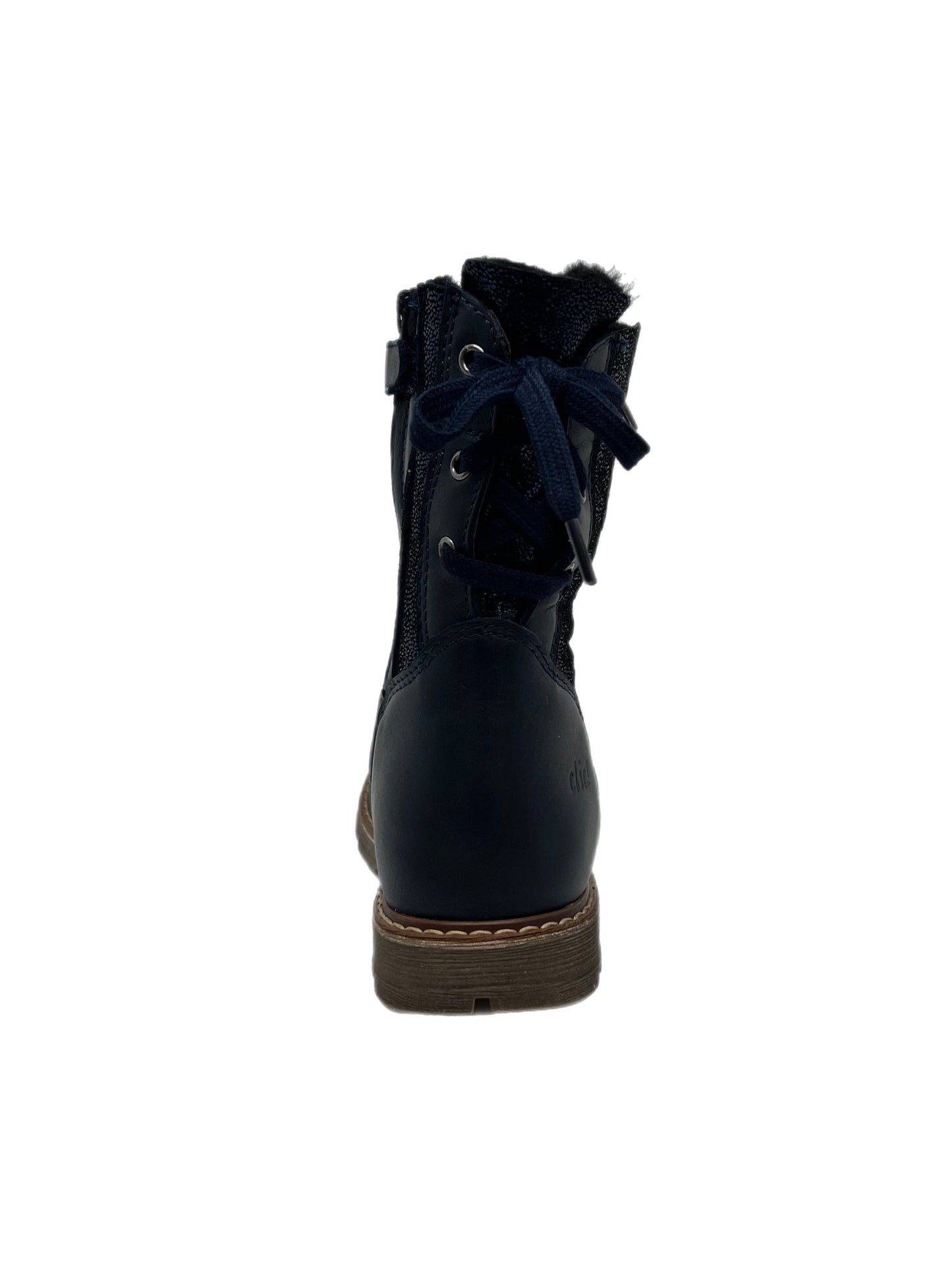 Lammfell Winterstiefel Muton Fantasy I blau