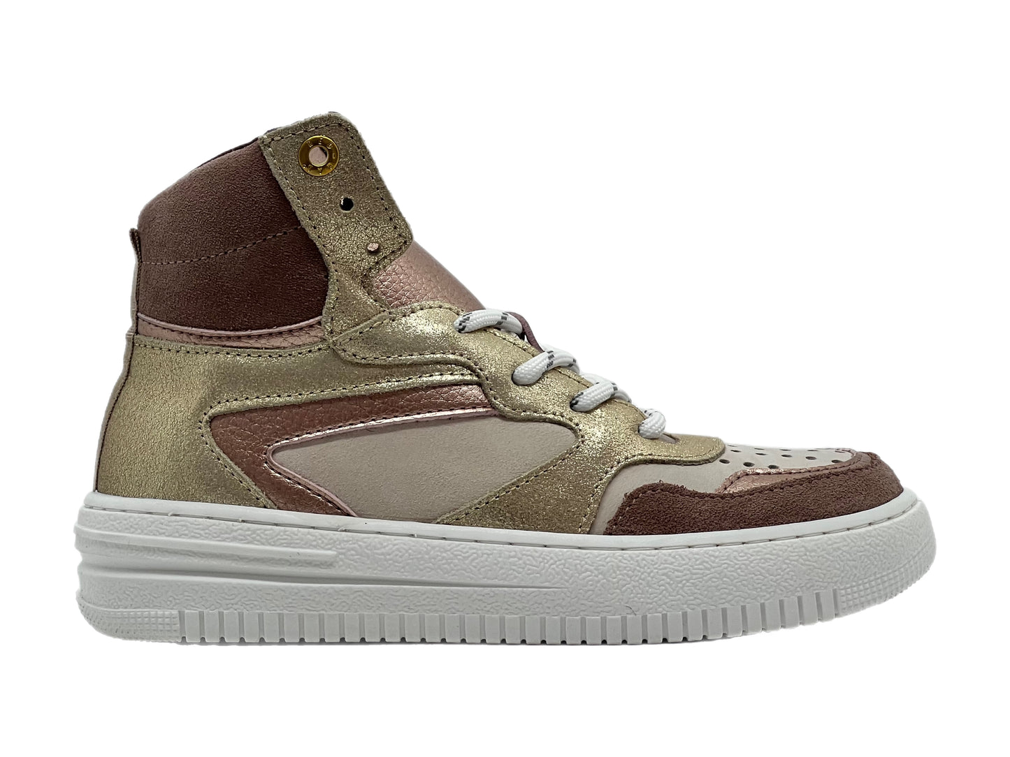 Sneaker Girls Mid Cut Sneaker Laces I gold pink