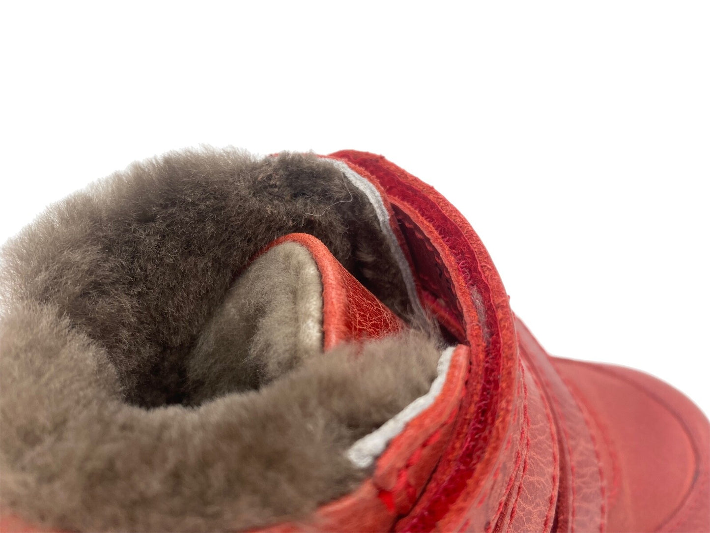 Winterschuhe Lammfell rot Gr. 32, 33, 37, 38