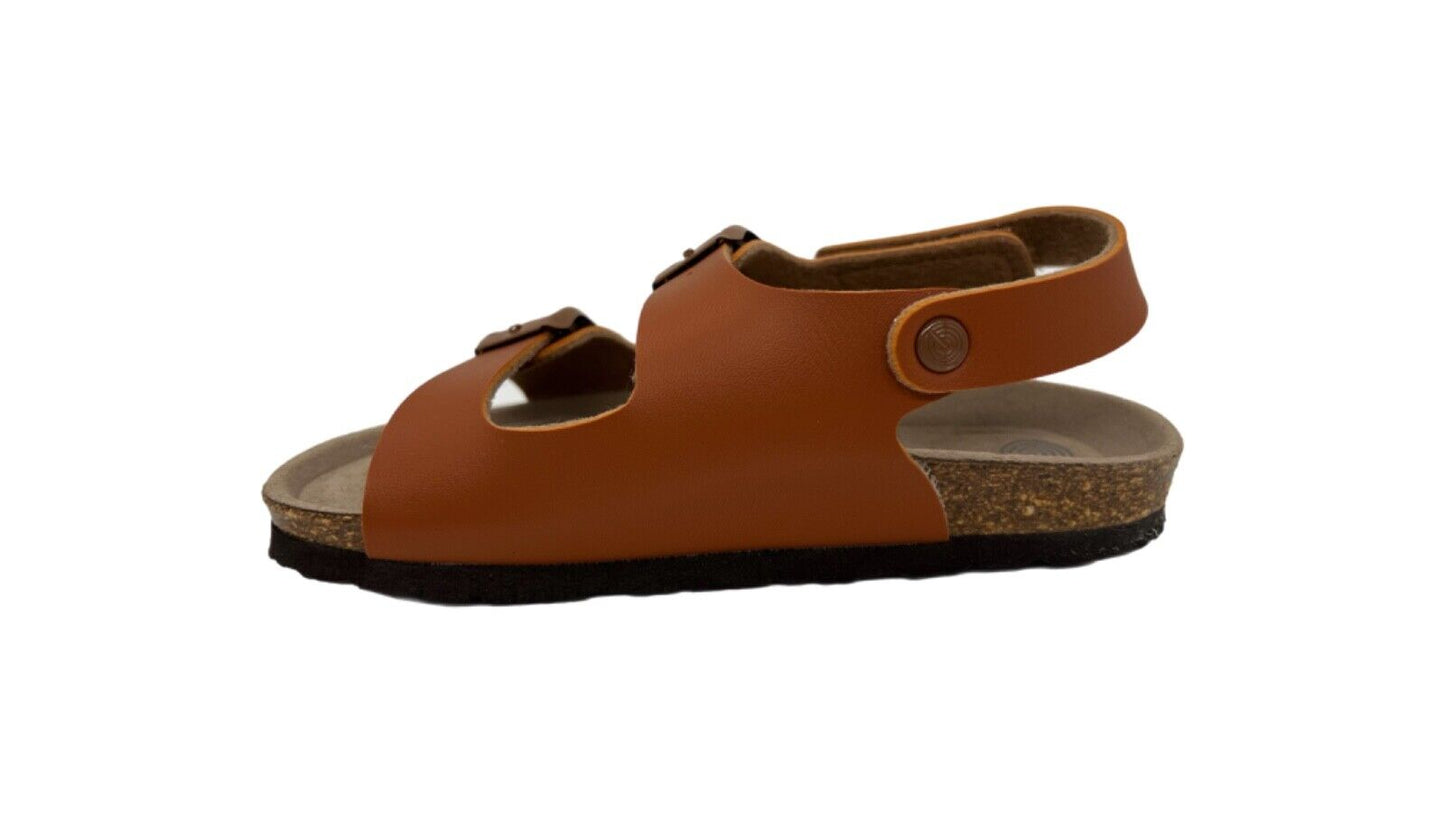 VEGANE Sandalen mit anatomischen Fußbett I  braun