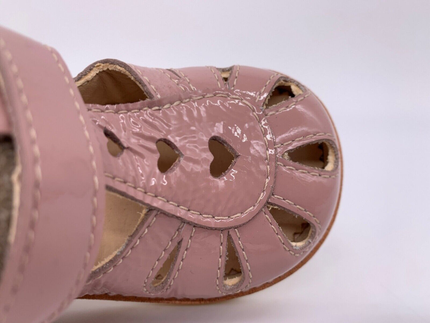 Lauflernsandale mit Zehenschutz rosa lack