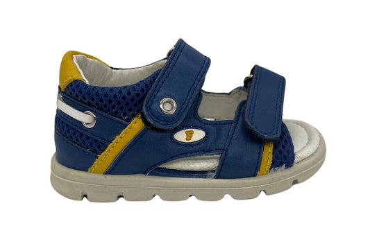 Lauflernschuh, Sandale (Falcotto) Sommer, blau, gelb