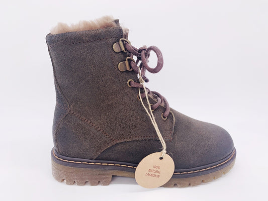 Winterstiefel MAIA Lammfell olive grün Gr. 31