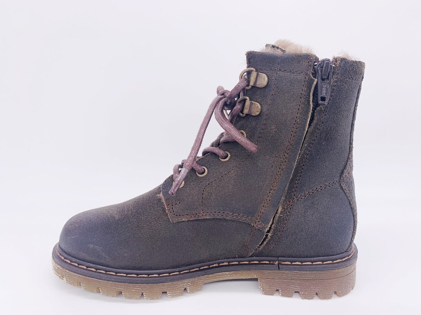 Winterstiefel MAIA Lammfell olive grün Gr. 31