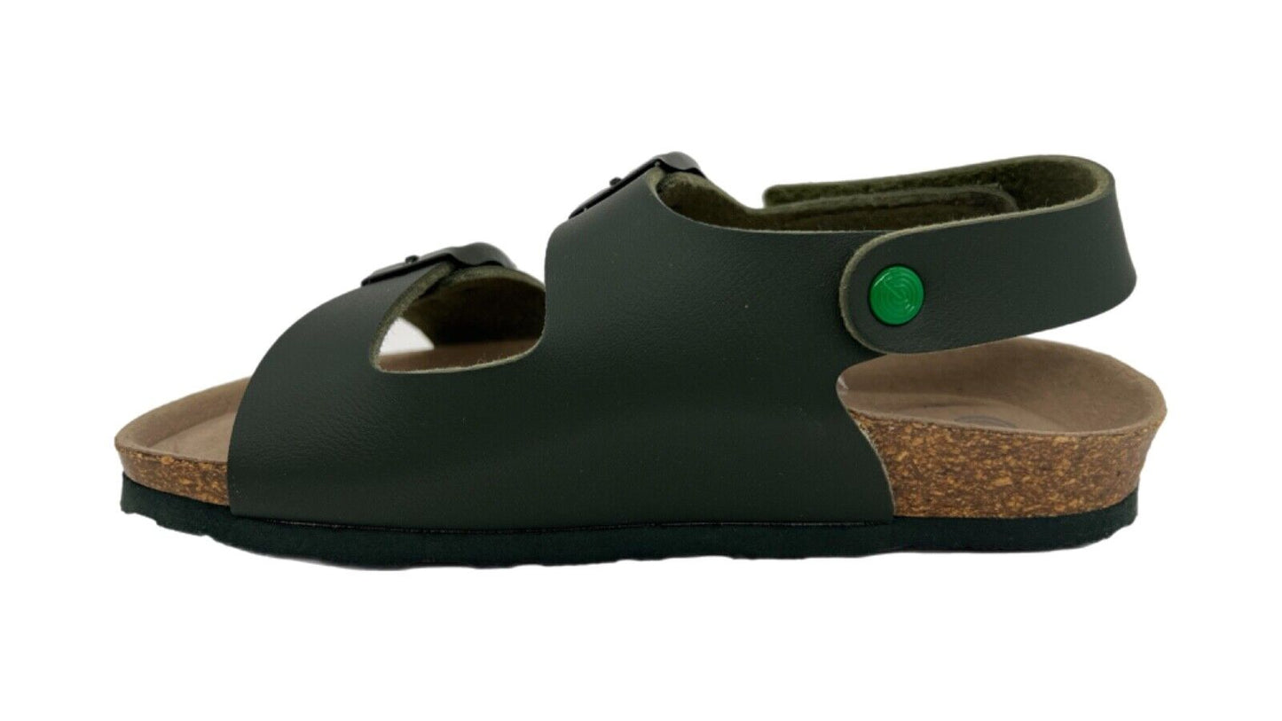 VEGANE Sandalen mit anatomischen Fußbett I  grün