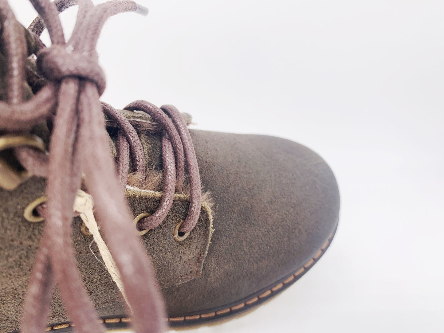 Winterstiefel MAIA Lammfell olive grün Gr. 31